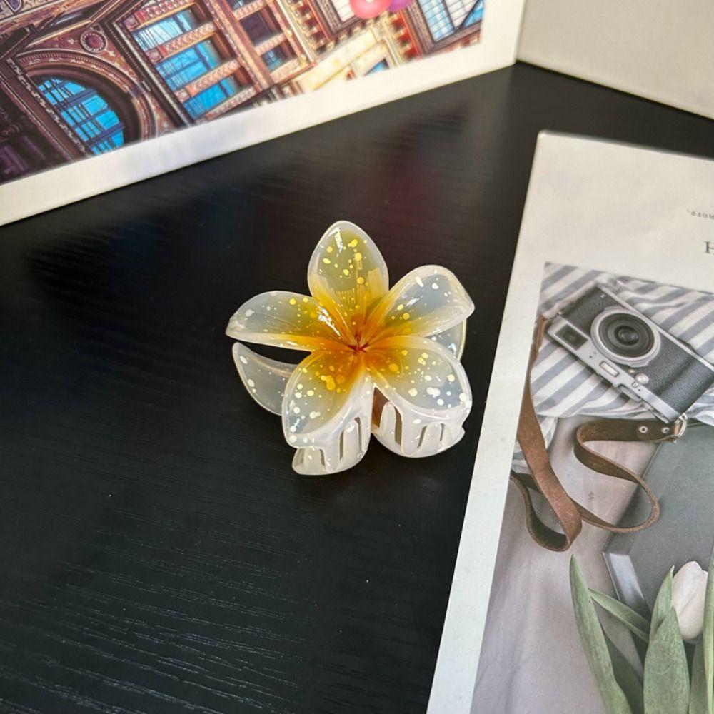 

Заколки-акула, заколки в форме цветка плюмерии, аксессуары для волос, когти для волос, лето