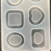 Heart Round Silicone Mould Quicksand Resin Filler Crystal Epoxy Resin Mold Filling Accessories DIY Jewelry Casting Mould