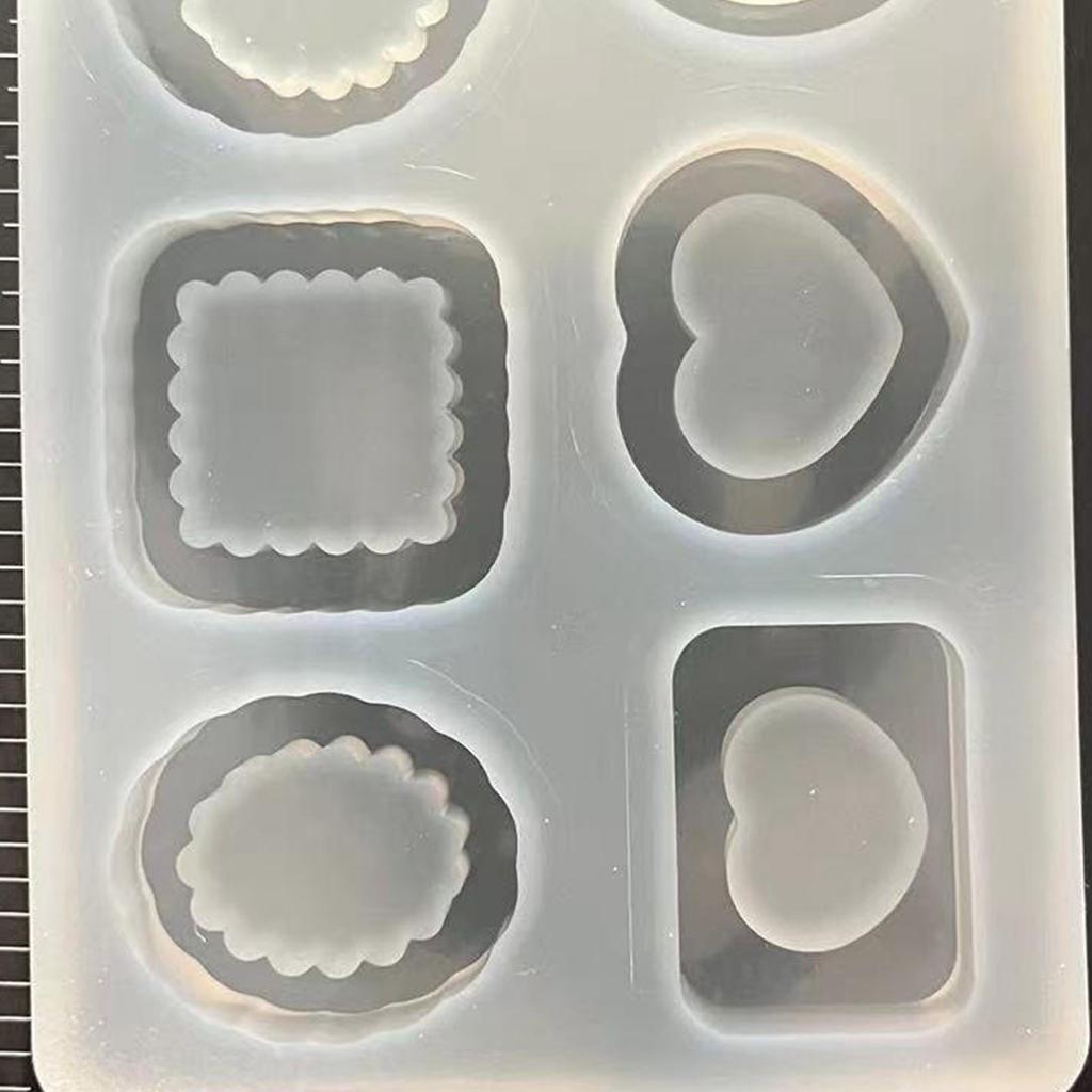 Heart Round Silicone Mould Quicksand Resin Filler Crystal Epoxy Resin Mold Filling Accessories DIY Jewelry Casting Mould