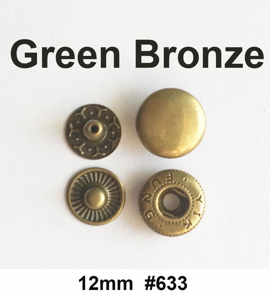 Round Metal Snaps Button For Leather Clothes Bags Snap Fastner Press Studs Kit Tool Installer Silver Buttons 831/633/655/201/203