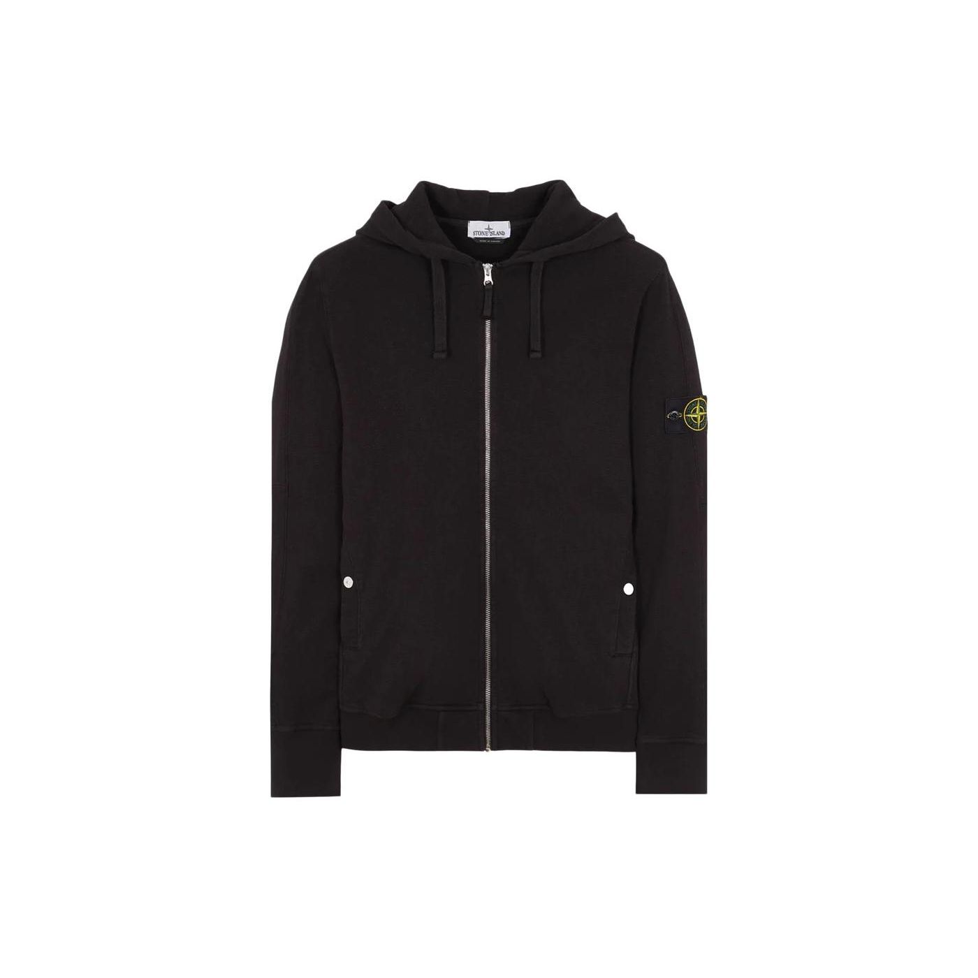 

Толстовка Stone Island Garment Dyed, черные топы унисекс 801563160-V0029 XL