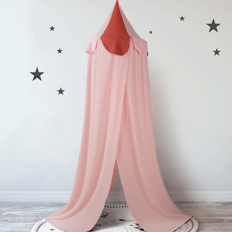 Детская кроватка Nordic, игровая палатка, антимоскитный хлопковый детский балдахин, москитная сетка, балдахин для принцессы, украшение для комнаты девочки, балдахин для кровати