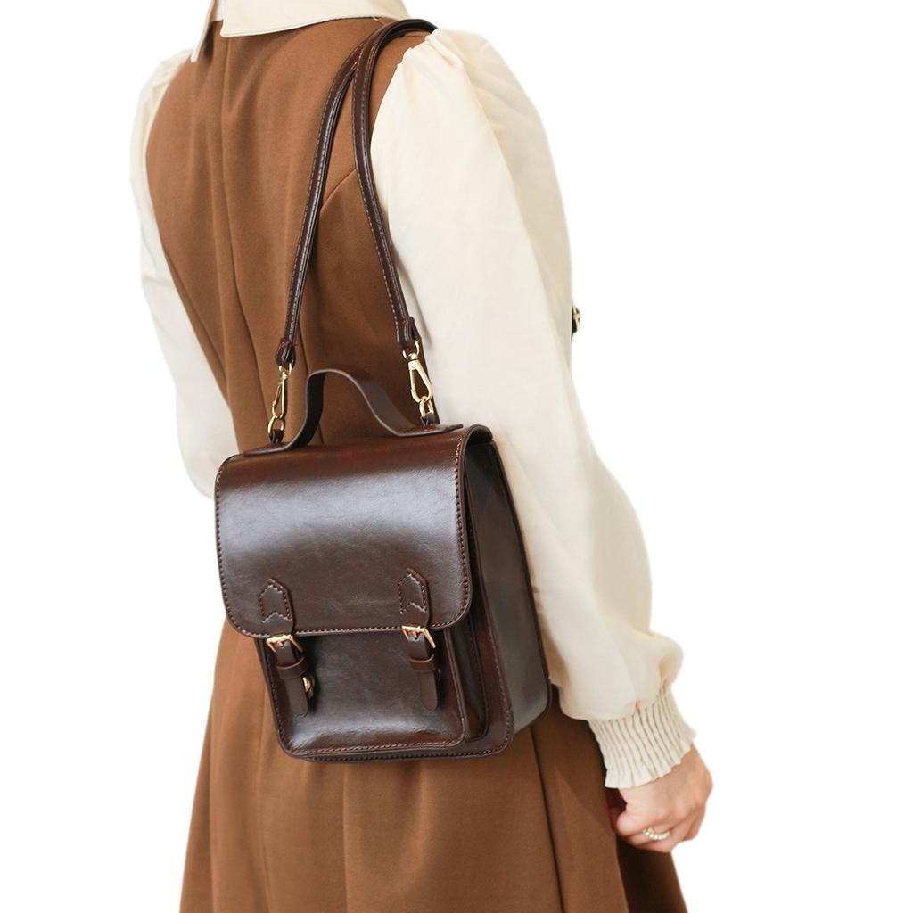 Japanese Style JK Uniform Bag Retro British Style Niche Design Small Bag Women's Handbag Crossbody Backpack Small Backpack