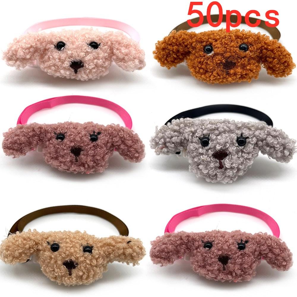 50/100pcs Cute Plush Dog Pet Cat Dog Grooming Accessories Small Dog Pet Supplies Cat Dog Bow Ties Cat Samll Middle Dog Bowties