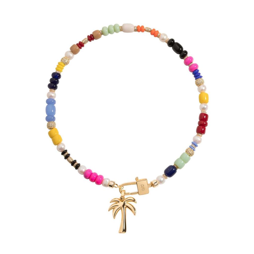 Bohemian Beaded Necklace Stacked Accessories Collarbone Chain Niche Beach Hawaiian Style Spice Girls Accessories