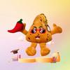 Short Plushies Cava Pile Plush Keychain Doll With Design For Gift And Collection