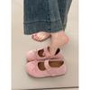Inner height increase single shoes women's 2025 new summer French shallow mouth beautiful not tired feet with skirt Mary Jane women's shoes