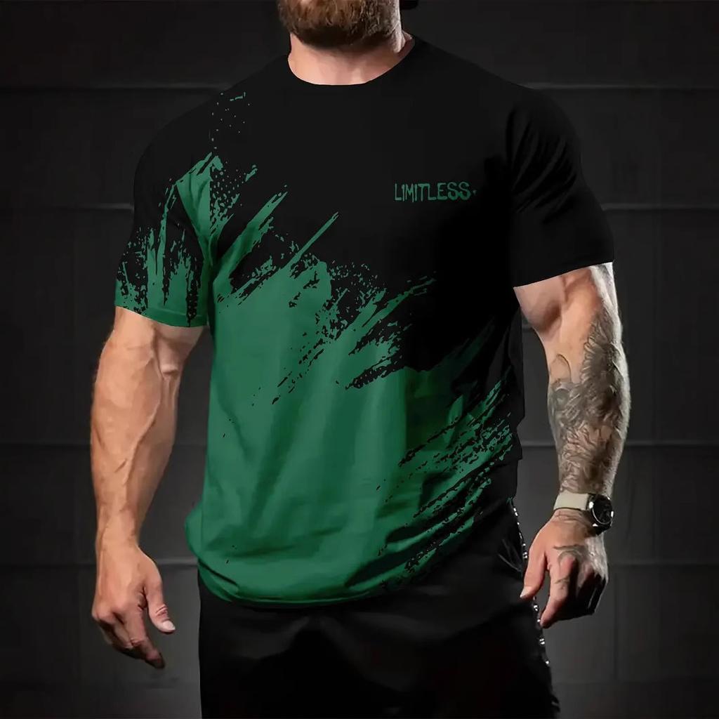Fashion 3D Print Men Short Sleeve Round Neck T-Shirt Plus Size Tee Summer Casual Tshirts