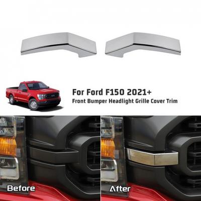 Chrome Front Grille Cover Trim Decor Bezels For   Ford F150 Accessories