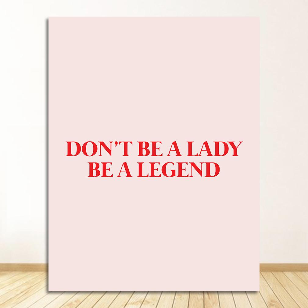 Pittura su Tela Arte da Parete Stile Rosa Lettera Lucky You Immagini Per Soggiorno Moderno Decorativo Nordico Astratto Poster Linea Faccia