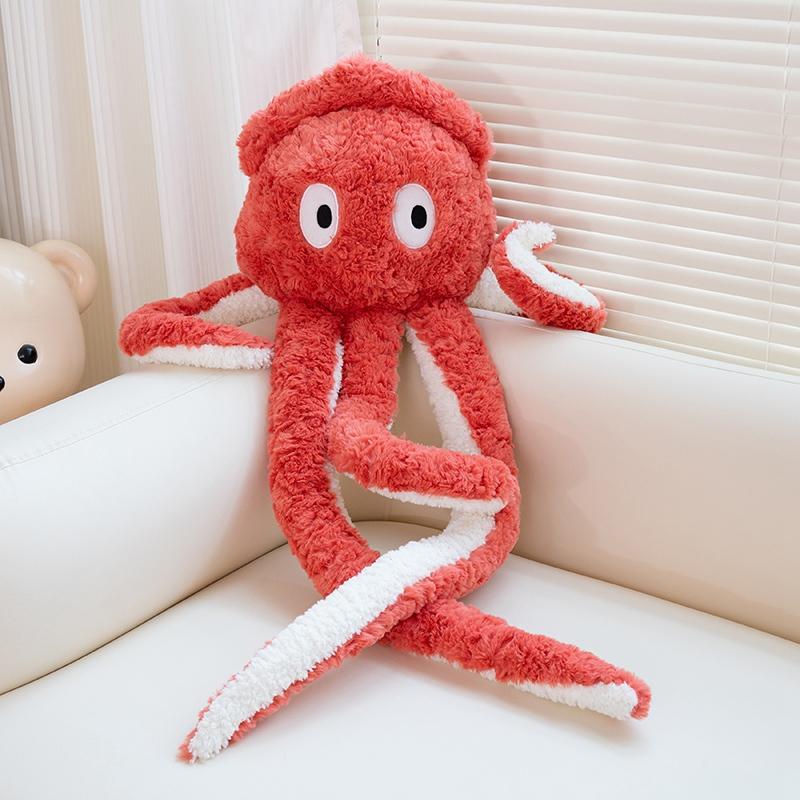100cm Süß Cool Lange Beine Oktopus Plüschtiere Spielzeug Stofftiere Puppe Für Kinder Mädchen Heimdekoration Geburtstagsgeschenke 75-96cm