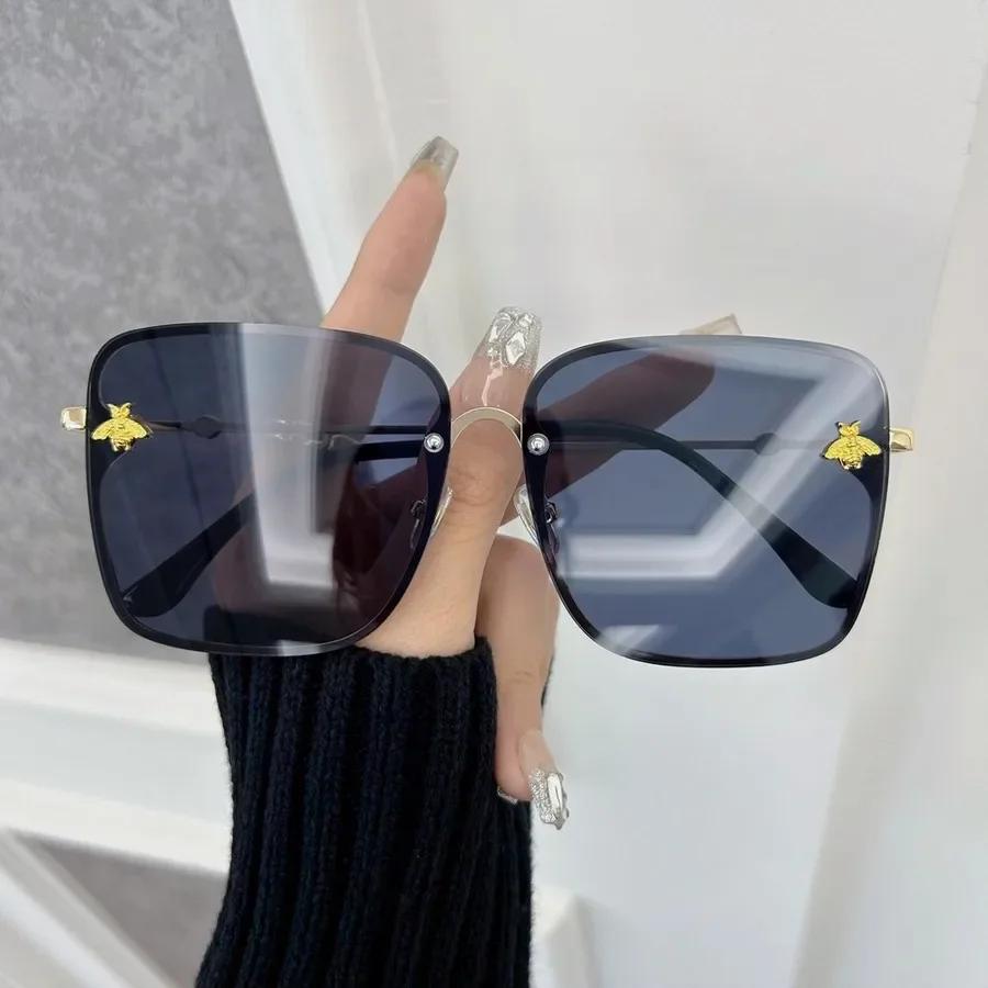 Geometric Square Designer Sunglasses Women Men Big Frame Gradient Lovely Sun Glasses Female Male Brand Fashion