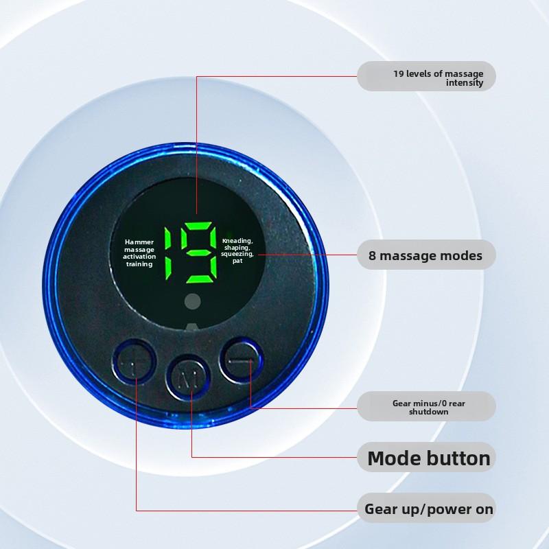 Intelligent Pulse Foot Pad EMS Foot Massager Micro Current Foot Therapy Machine, Rechargeable Portable Foot Massager