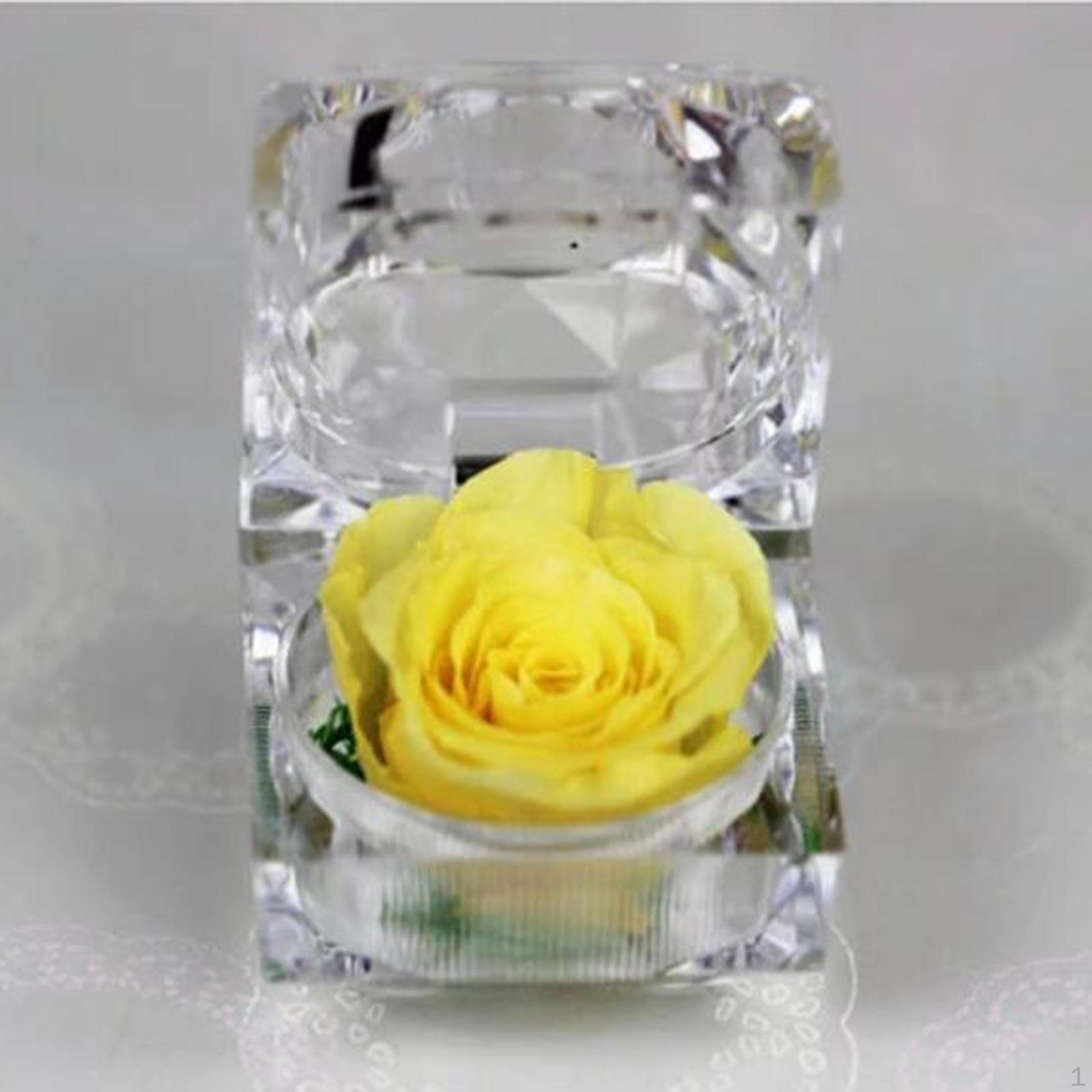 

Консервована коробка з квітковими каблучками. Органайзер. Прозорий романтичний подарунок. Футляр для ювелірних виробів для жінок