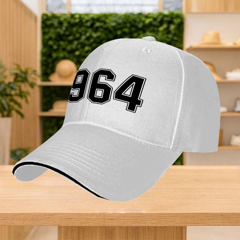 1964 Digital Print Adjustable Baseball Cap Unisex Multicolor Street Sports Party Cap