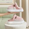 Fashion Winter Platform Women's Home Slippers Flats Fluffy Luxury Designer Woman Shoes Indoor Casual Plush Footwear Fuzzy Fur Slides New