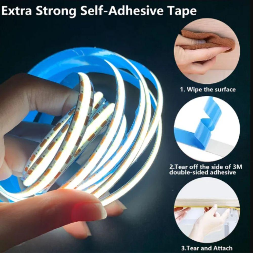 DC 5V LED Under Cabinet Light USB Powered Dimmable Control LED Lights Strip 2835 LED Flexible Tape Smart Dimmer Bedroom Counter