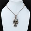 Golden Apache Pyrite Gemstone Pure Copper Wire Wrapped Handmade Pendant Jewelry