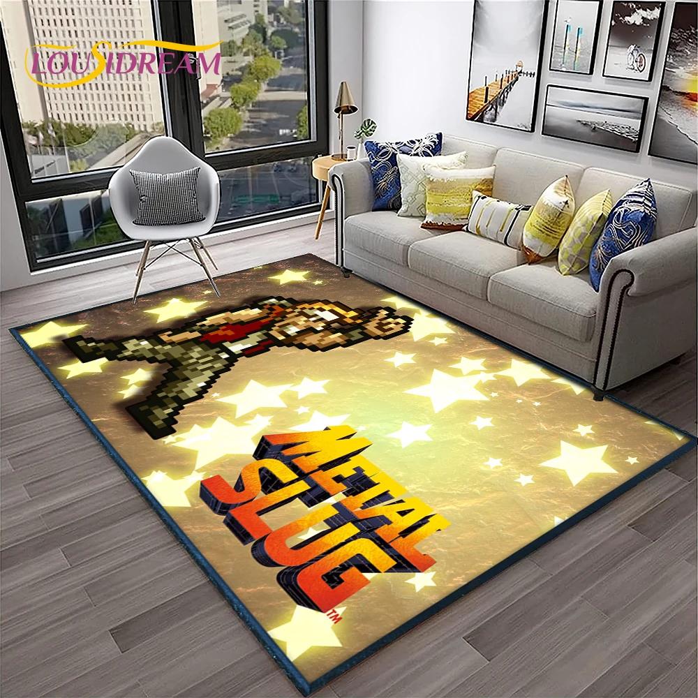 Cartoon Metal Slug Gamer Retro Game Carpet Rug for Home Living Room Bedroom Sofa Doormat Decor,kids Area Rug Non-slip Floor Mat