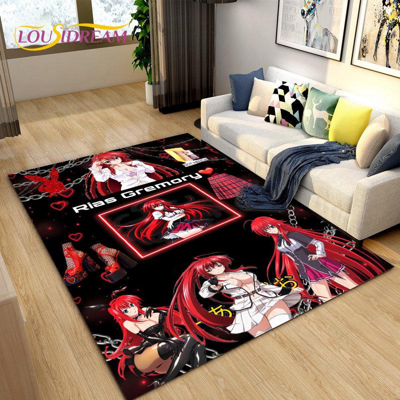 3D High School D×D Sexy Anime  Area Rug,Carpet Rug for Living Room Bedroom Sofa Doormat Decoration,kids Play Non-slip Floor Mat