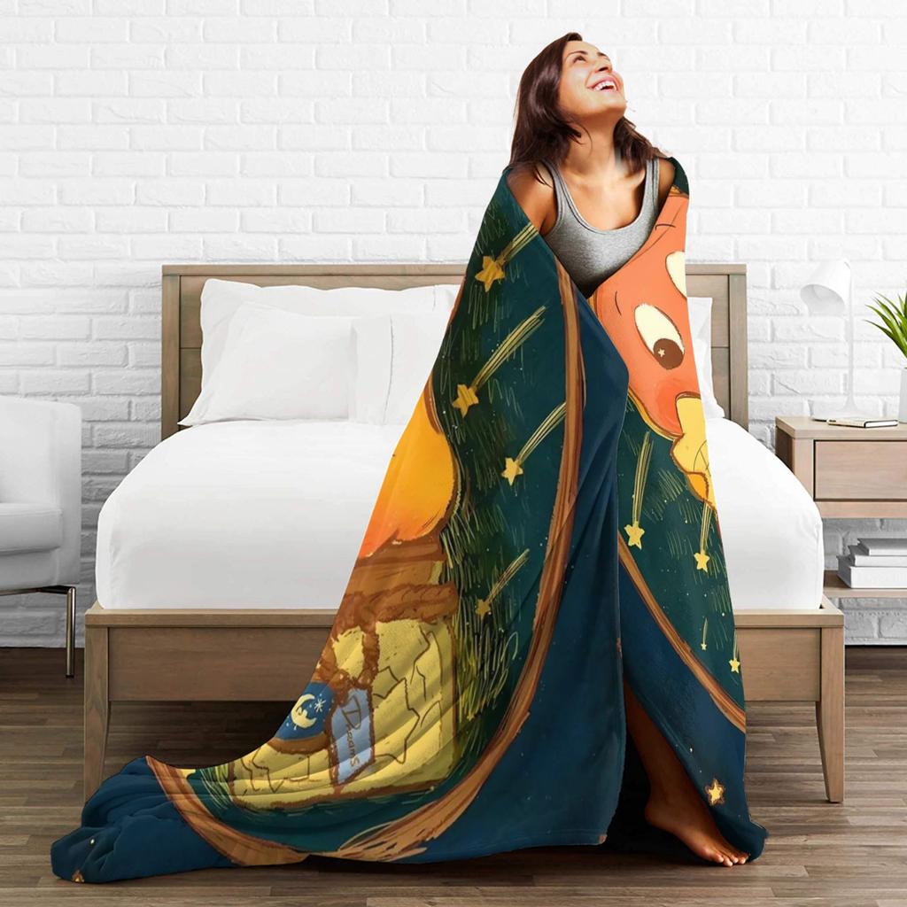 Twinkles Cartoon Twinkles Blankets Quality Super Warm Throw Blanket Autumn Airplane Travel Living Room Fluffy Bedspread