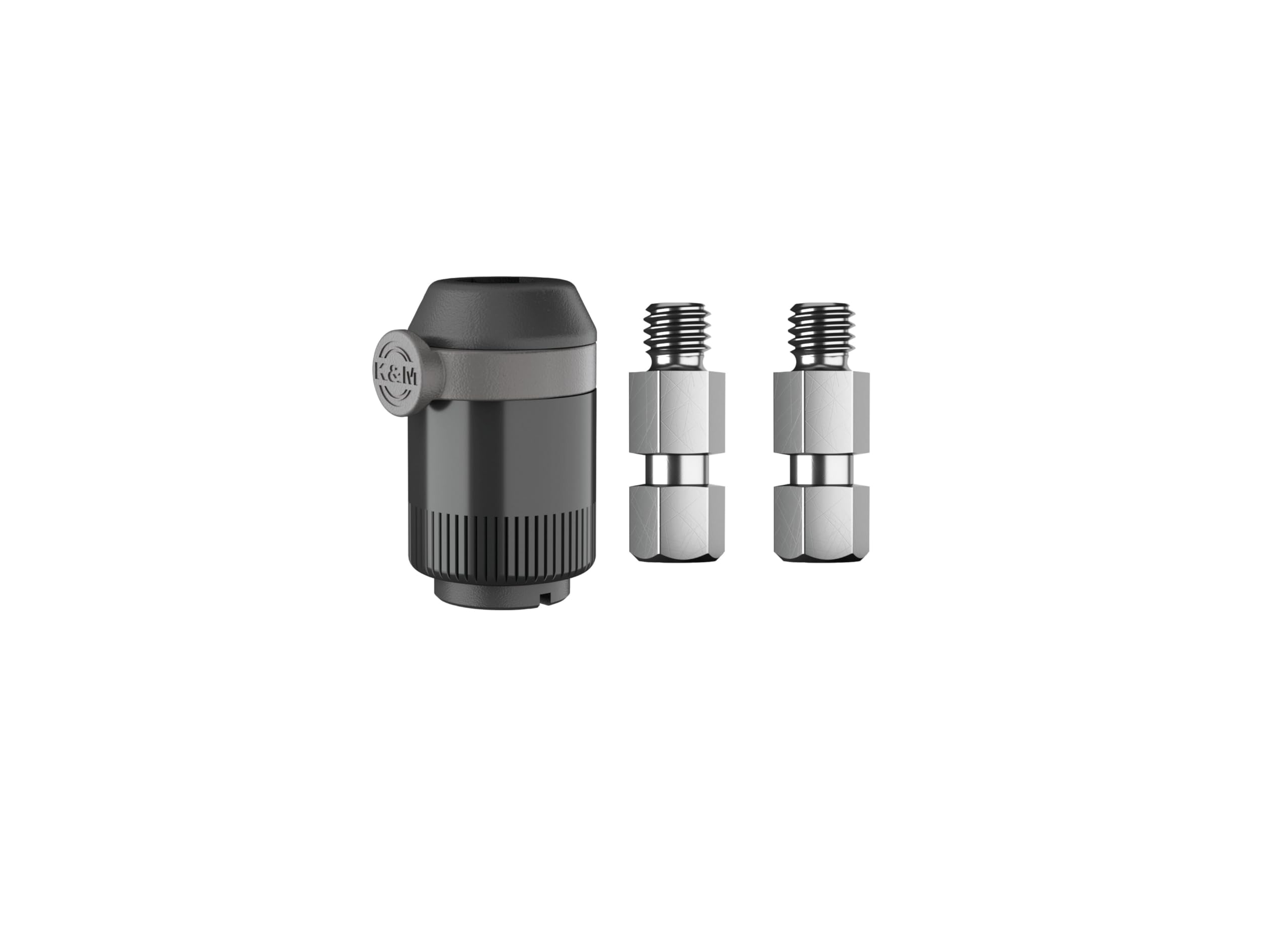 

K&M Microphone Stand Attachment Quick Release Adapter 23900-300-55, Color: Black