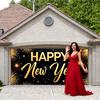 Happy New Year Display New Year Elements Yearly Celebration Display Festive Backdrop Star Pattern New Year Banner For Holiday