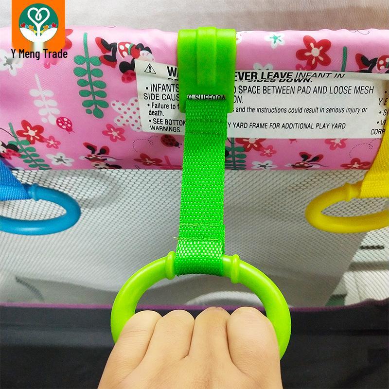 Baby Crib Pull-Up Ring – Walking Aid & Hanging Toy