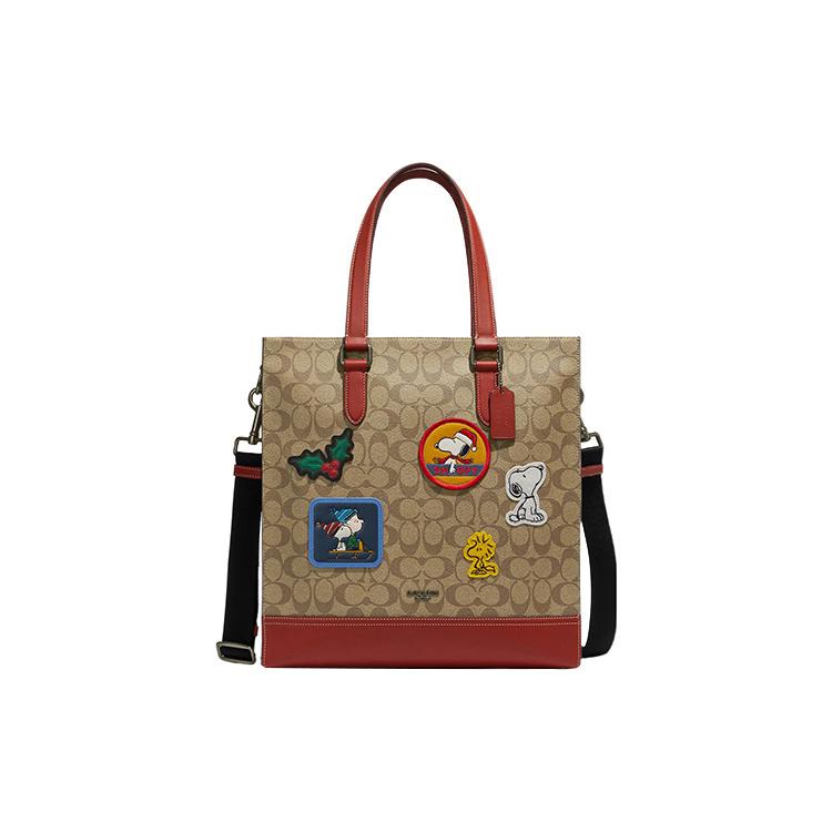 New Snoopy X COACH Graham Shoulder Bags CE948-QBE7V