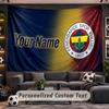 Fenerbahçe FC Personalized Tapestry Support Custom Name, Wall Art Home Decoration