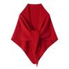 100% Wool Triangle Scarf Shawl Women Winter Warm Knitted Wrap Neck Scarf Oversized Soft Pashmina for Cold Weather Outdoor [75x187cm]