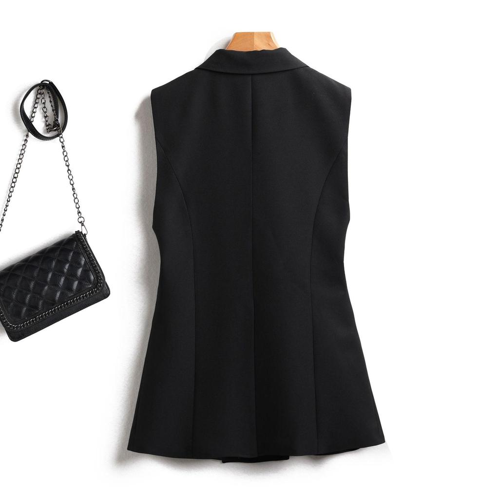 Chaleco sin mangas ajustado para mujer - Estilo coreano, Primavera/Otoño 2023