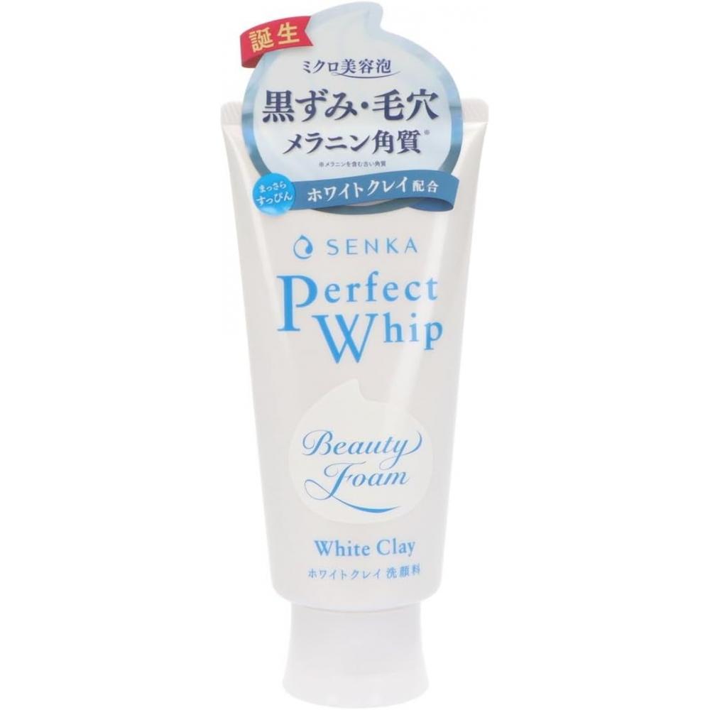 [set Of 5] Face Wash Senka Perfect Whip White Clay 120g