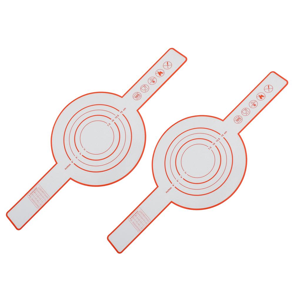 2pcs Bread Sling Silicone Heat Resistant Reusable Anti Stick Bread Baking Mat for Cooking Red