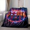 1Pc Barcelona Fc Crest Blanket Soft And Comfortable Casual Warm Camping Travel Christmas Halloween Xmas Gift M928698