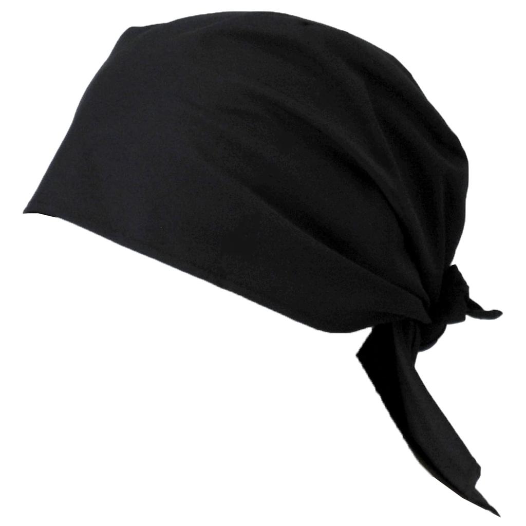 Sentsuki Bandana Large Black Inner One Size Fits 1090K Cap, Bandana, Cap, Cafe, Dining, Uniform, Unisex, Black, All,