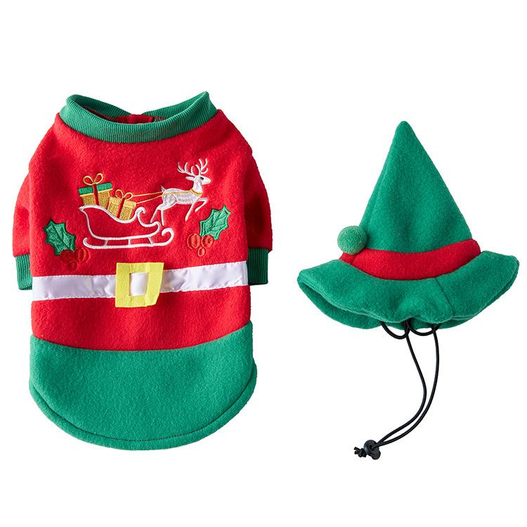 Polyester Shark Design Cross-border New Christmas Halloween Transformation Costume for Small Medium-Sized Dogs All Seasons