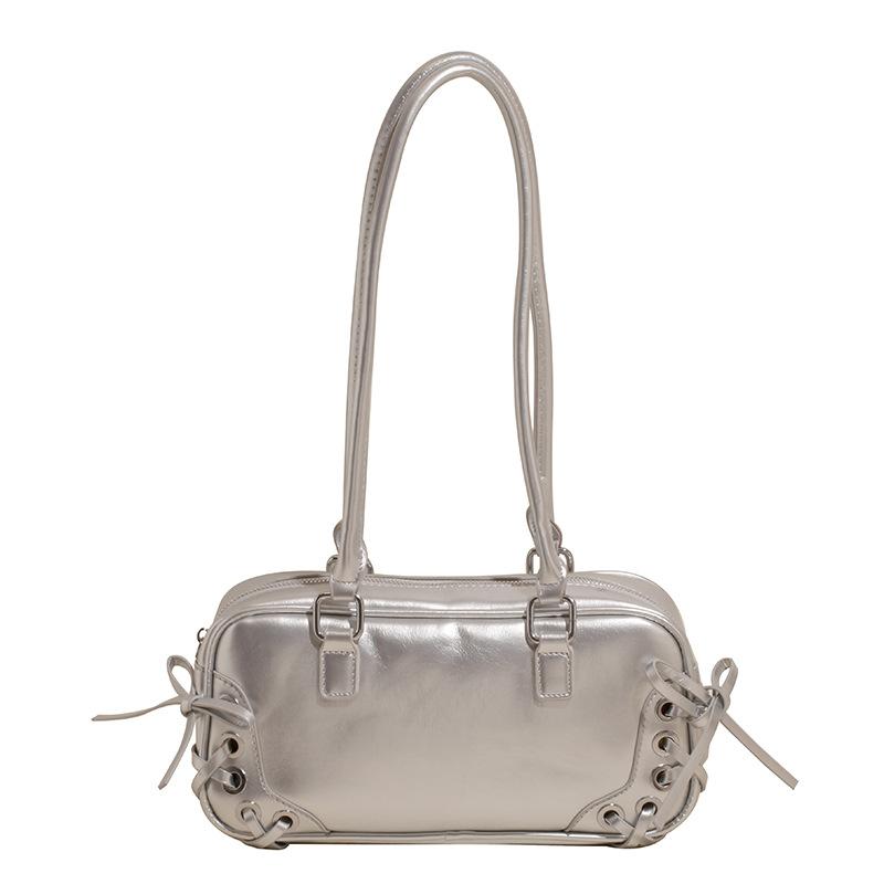 Summer Popular Small Bag Women's 2025 New Fashion Versatile Messenger Bag Portable Underarm Bowling Bag