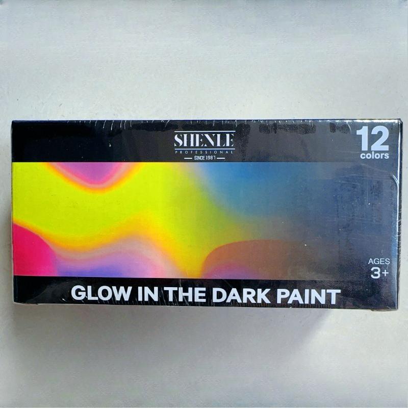12/18 Color Fluorescent Luminous Acrylic Paint Waterproof Quick-drying Graffiti Paint Photoresponsive Type Luminous Pigment 30ml