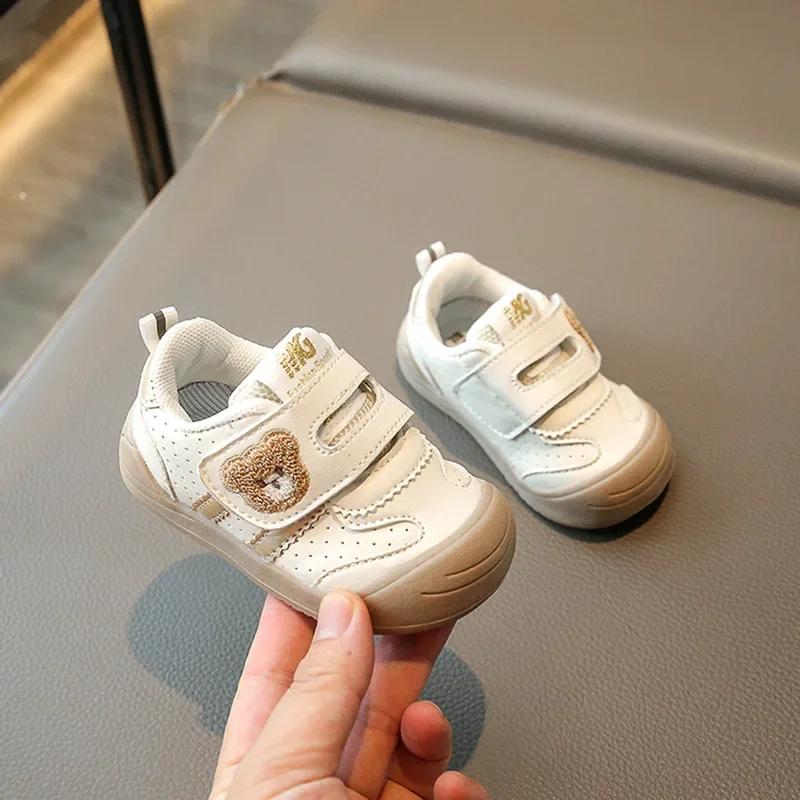 

Fashion Toddler Shoes For Baby PU Leather Infant Girl s Sneakers Soft-soled Newborn Boy s Sport Shoes First Step 16-25 23