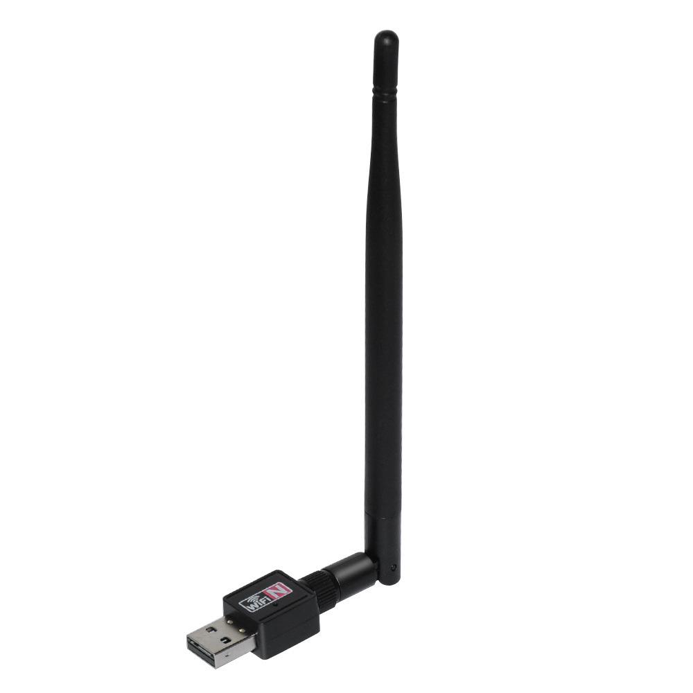 

150M USB WiFi Адаптер, 2DB/5DB Бездротовий Приймач для Комп ютерів 5DB Long Antenna - MTK7601 Chip
