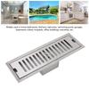 30 × 10 cm / 11.81×3.94in Linear Shower Drain Rectangular Shower Floor Drain Channel Drain  Kitchen