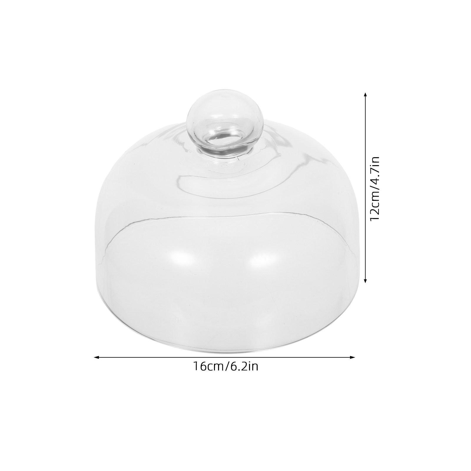 

16cm/23cm Transparent Glass Microwave Cover Anti-Splatter Plate Lid High-Temperature Resistant Meal Protector For Oven Heating