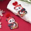 Festive Snowman & Santa Claus Christmas Earrings Set