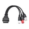Motorrad OBD 2 Verlängerungskabel für Yamaha 3PIN 4PIN Honda 6Pin auf OBDII 16Pin OBD2 Stecker Kompatibel mit Motorrad