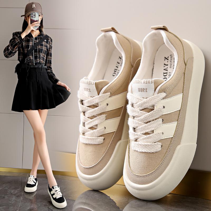 Soft platform canvas shoes spring and summer new retro maternity sports shoes