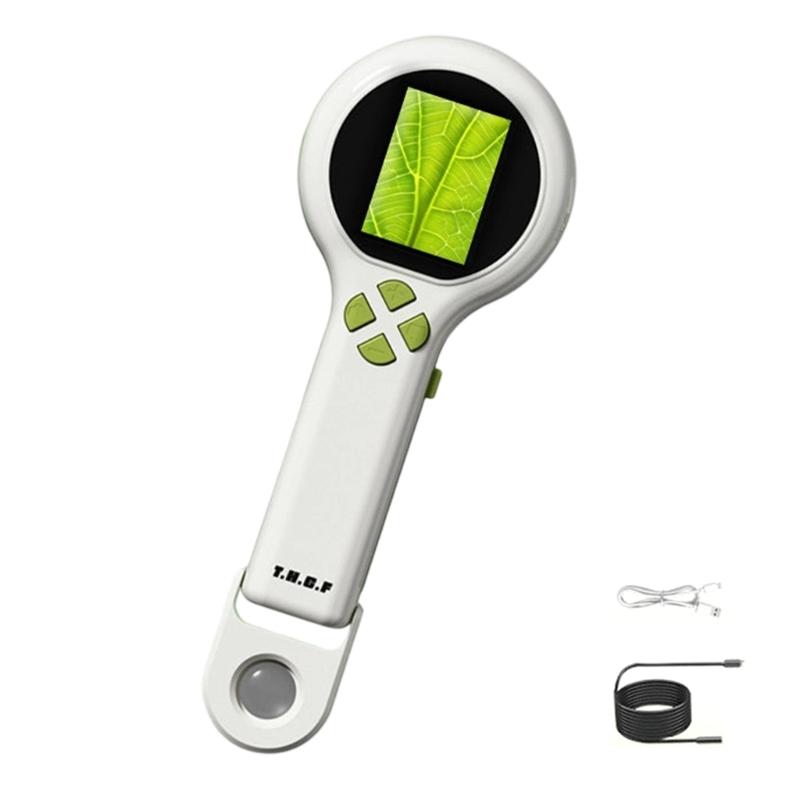 Handheld Digital Microscope for Kids Students Classroom Discovery with Screen Display, Rechargeable Science Viewer