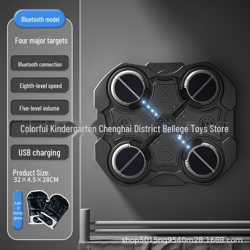 Chytrý hudební boxovací nástěnný terč: Dětská tréninková a antistresová hračka