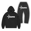 Neues Y2K Hip Hop Street Hoodie Set Sweatshirt Gothic Punk Rock Hose Streetwear