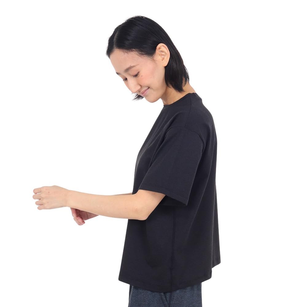 Danskin Short Sleeve Size S UV Protection Women's T-Shirt, Black, (DC524103), Moisture-Wicking, Quick-Drying, Antibacterial, Odor-Resistant,